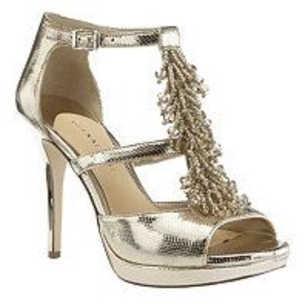 Gianni Bini Gold Fusion Brianna Heels 10M - Picture 1 of 10